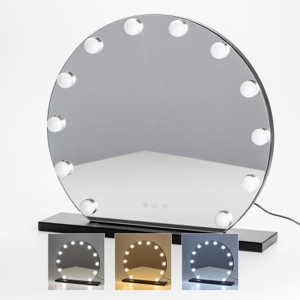Brilagi - LED stmievateľné make-up zrkadlo HOLLYWOOD LED/12W/230V 3000/4000/6500K