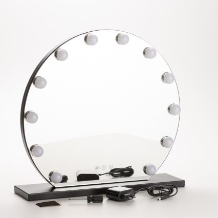 Brilagi - LED stmievateľné make-up zrkadlo HOLLYWOOD LED/12W/230V 3000/4000/6500K