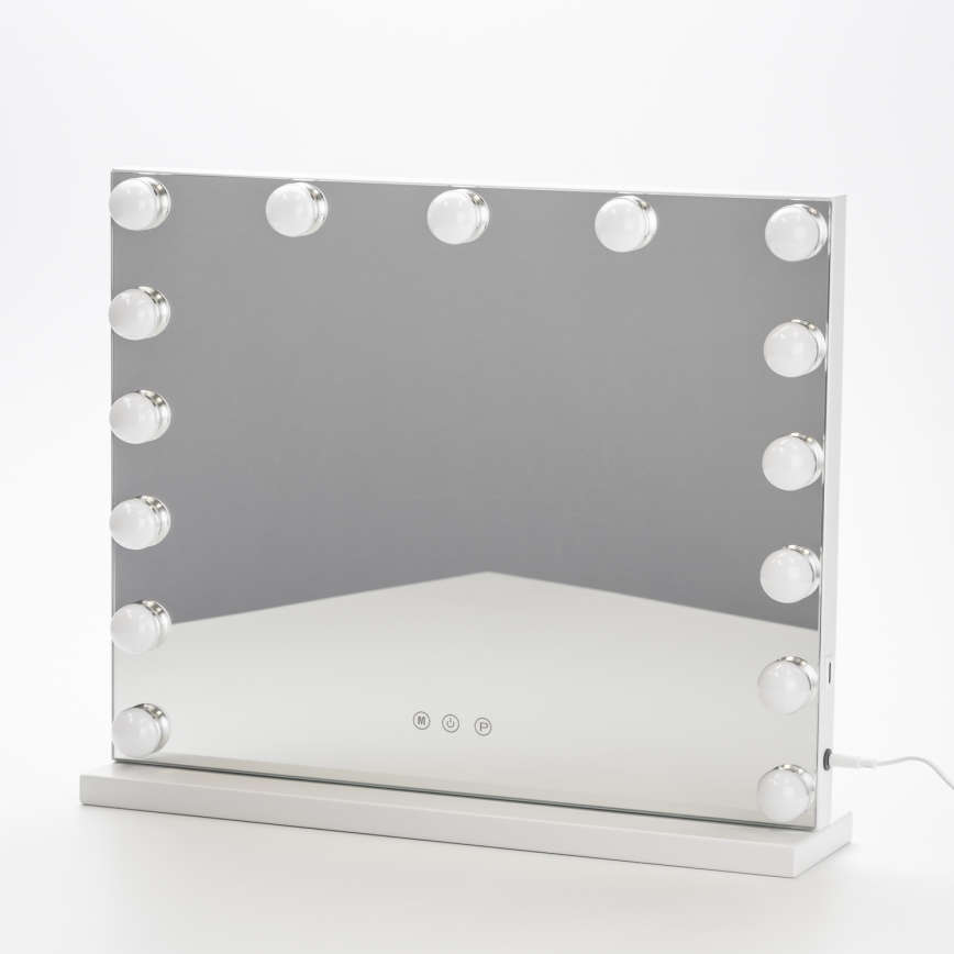 Brilagi - LED stmievateľné make-up zrkadlo HOLLYWOOD LED/15W/230V 3000/4000/6500K
