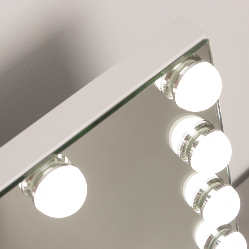 Brilagi - LED stmievateľné make-up zrkadlo HOLLYWOOD LED/15W/230V 3000/4000/6500K