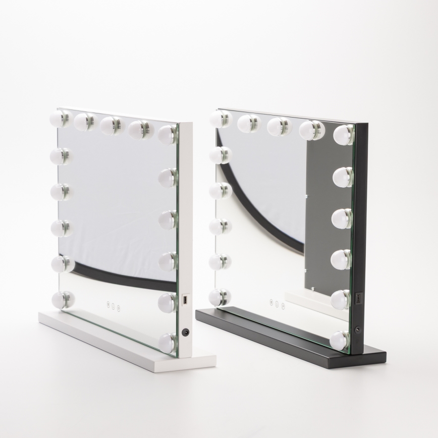 Brilagi - LED stmievateľné make-up zrkadlo HOLLYWOOD LED/15W/230V 3000/4000/6500K
