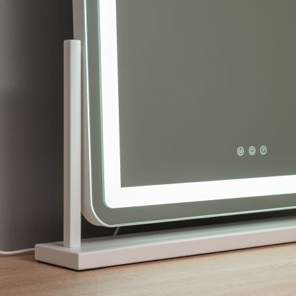 BRILAGI - LED stmievateľné make-up zrkadlo CALIFORNIA LED/25W/230V 3000/4000/6500K 55x44 cm biela