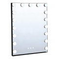 Brilagi - LED stmievateľné make-upové zrkadlo HOLLYWOOD LED/15W/230V 3000/4000/6500K 55x70 cm čierne