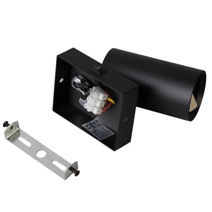 Brilagi - LED RGBW Stmievateľné nástenné bodové svietidlo SELE 1xGU10/4,8W/230V 3000K čierne + diaľkové ovládanie