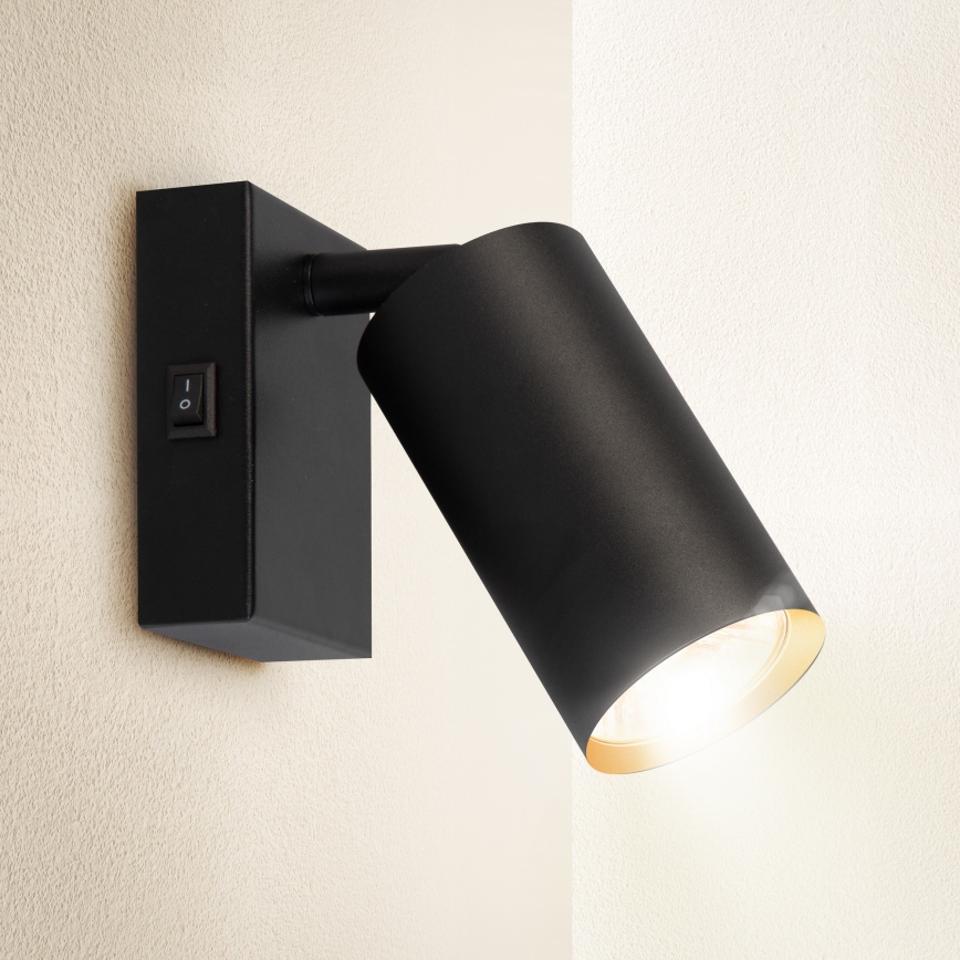 Brilagi - LED stmievateľné nástenné bodové svietidlo SELE 1xGU10/6,5W/230V 2700-6500K čierna/zlatá