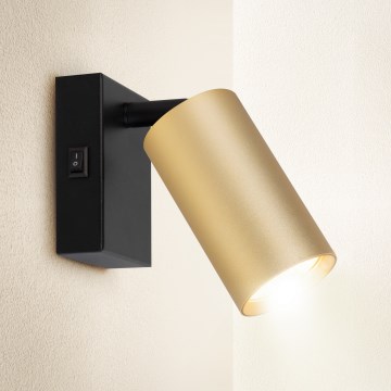 Brilagi - LED stmievateľné nástenné bodové svietidlo SELE 1xGU10/6,5W/230V 2700-6500K čierna/zlatá