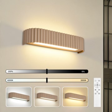 Brilagi - LED stmievateľné nástenné svietidlo FALCON MODERN LED/14W/230V 3000-6000K 40 cm béžové + diaľkové ovládanie