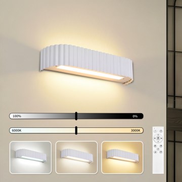 Brilagi - LED Stmievateľné nástenné svietidlo FALCON MODERN LED/14W/230V 3000-6000K 40 cm biela + diaľkové ovládanie