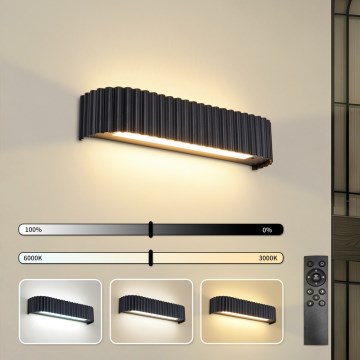 Brilagi - LED Stmievateľné nástenné svietidlo FALCON MODERN LED/14W/230V 3000-6000K 40 cm čierna + diaľkové ovládanie