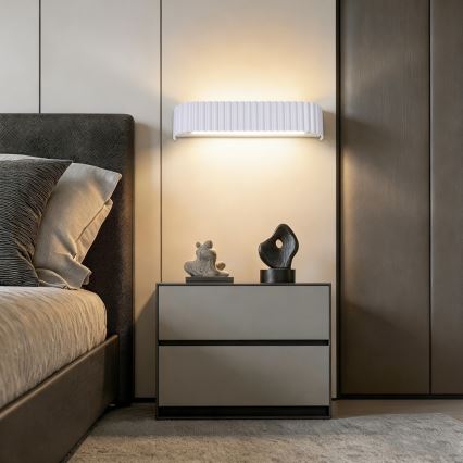 Brilagi - LED Stmievateľné nástenné svietidlo FALCON MODERN LED/14W/230V 3000-6000K 40 cm biela + diaľkové ovládanie