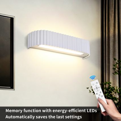 Brilagi - LED Stmievateľné nástenné svietidlo FALCON MODERN LED/14W/230V 3000-6000K 40 cm biela + diaľkové ovládanie