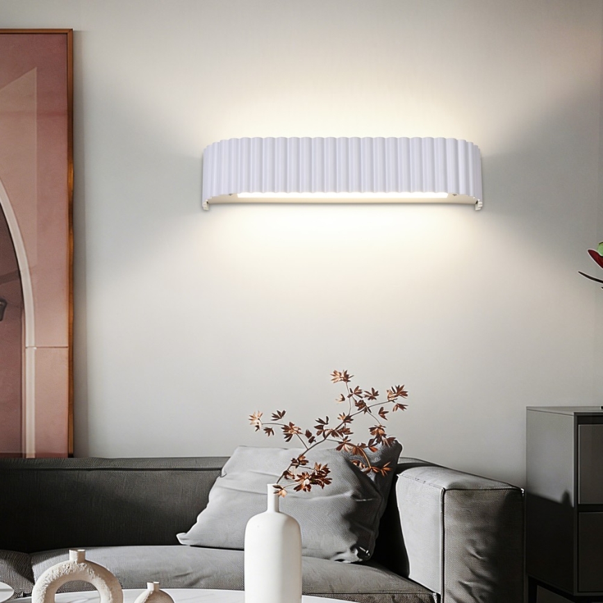 Brilagi - LED Stmievateľné nástenné svietidlo FALCON MODERN LED/14W/230V 3000-6000K 40 cm biela + diaľkové ovládanie
