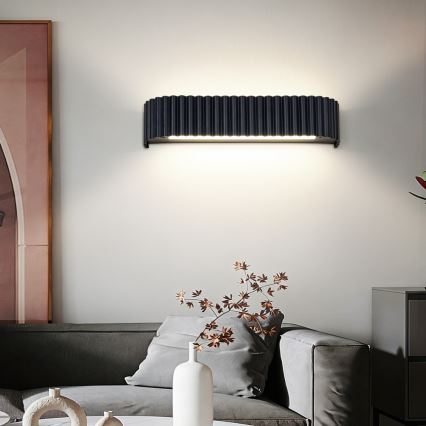 Brilagi - LED Stmievateľné nástenné svietidlo FALCON MODERN LED/14W/230V 3000-6000K 40 cm čierna + diaľkové ovládanie