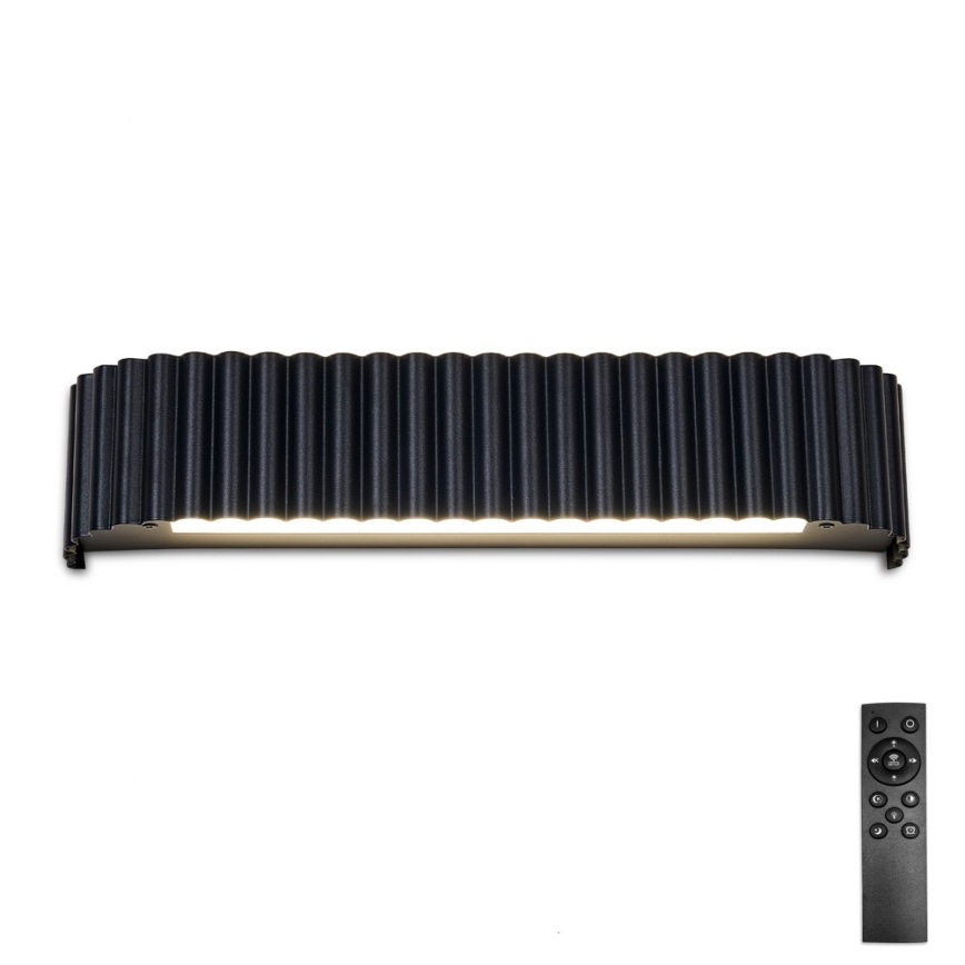 Brilagi - LED Stmievateľné nástenné svietidlo FALCON MODERN LED/14W/230V 3000-6000K 40 cm čierna + diaľkové ovládanie