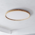 BRILAGI - LED stmievateľné stropné svietidlo ALSON LED/72W/230V 3000-6500K dub, priemer 78 cm + diaľkové ovládanie