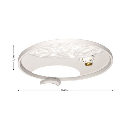 Brilagi - LED Stmievaťelné stropné svietidlo ASTRO LED/20W/230V 3000/4000/6000K + diaľkové ovládanie