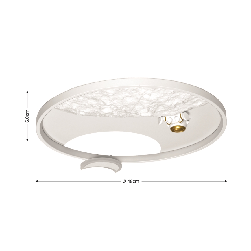 Brilagi - LED Stmievaťelné stropné svietidlo ASTRO LED/20W/230V 3000/4000/6000K + diaľkové ovládanie
