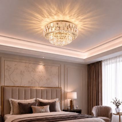 BRILAGI - LED stmievateľné stropné svietidlo AURELIA LED/45W/230V 3000-6000K pr. 50 cm zlatá + diaľkové ovládanie