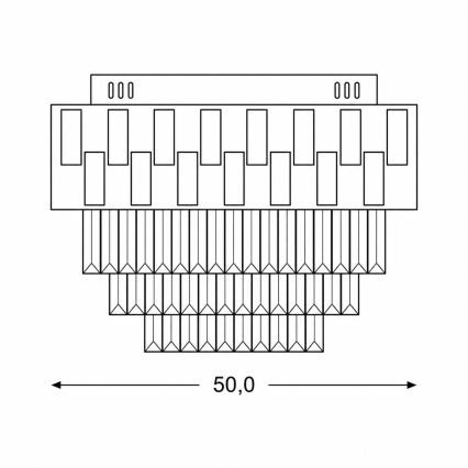 BRILAGI - LED stmievateľné stropné svietidlo AURELIA LED/45W/230V 3000-6000K pr. 50 cm zlatá + diaľkové ovládanie