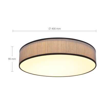 Brilagi - LED Stmievateľné stropné svietidlo AURORA LED/48W/230V 3000-6500K pr. 40 cm + diaľkové ovládanie