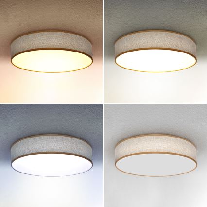 Brilagi - LED Stmievateľné stropné svietidlo CARMEN LED/48W/230V 3000-6500K pr. 40 cm + diaľkové ovládanie