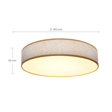 Brilagi - LED Stmievateľné stropné svietidlo CARMEN LED/48W/230V 3000-6500K pr. 40 cm + diaľkové ovládanie