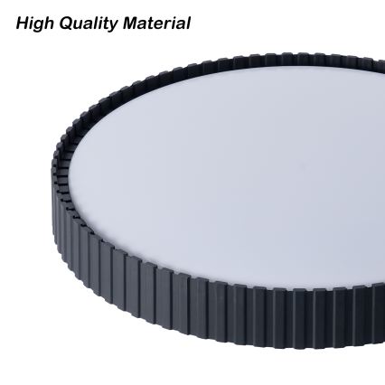 Brilagi - stmievateľné LED stropné svietidlo CORVO LED/54W/230V 3000-6000K čierne, priemer 40 cm + diaľkové ovládanie