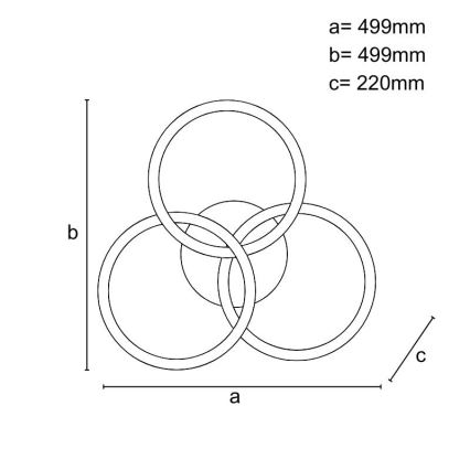 Brilagi - LED stmievateľné stropné svietidlo COSMOWAVE LED/70W/230V 3000-6500K + diaľkové ovládanie
