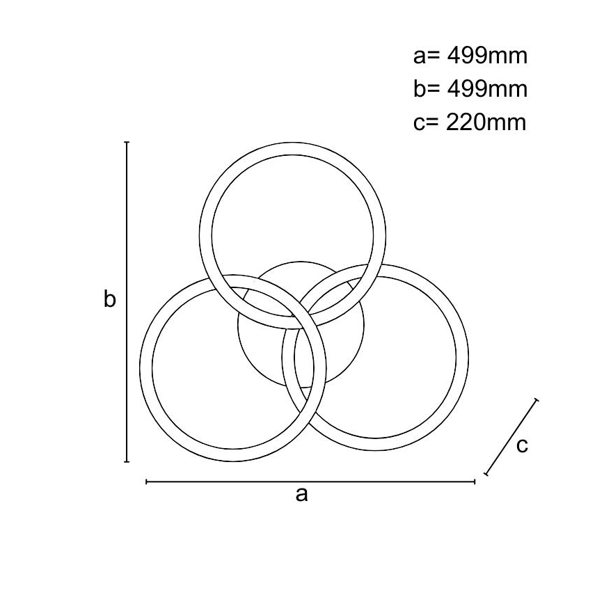 Brilagi - LED stmievateľné stropné svietidlo COSMOWAVE LED/70W/230V 3000-6500K + diaľkové ovládanie