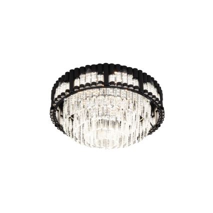 Brilagi - stmievateľné stropné LED svietidlo CROWN LED/41W/230V 3000-6000K, priemer 48 cm, čierne, s diaľkovým ovládaním