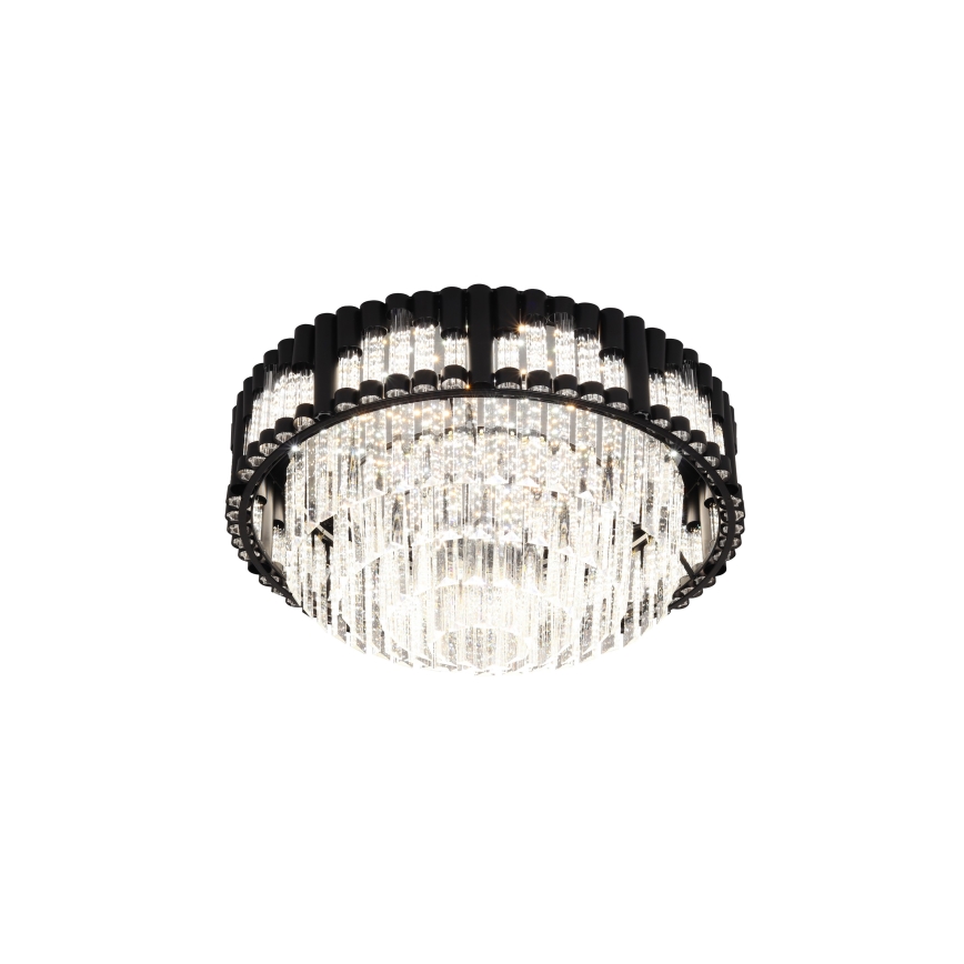 Brilagi - stmievateľné stropné LED svietidlo CROWN LED/41W/230V 3000-6000K, priemer 48 cm, čierne, s diaľkovým ovládaním