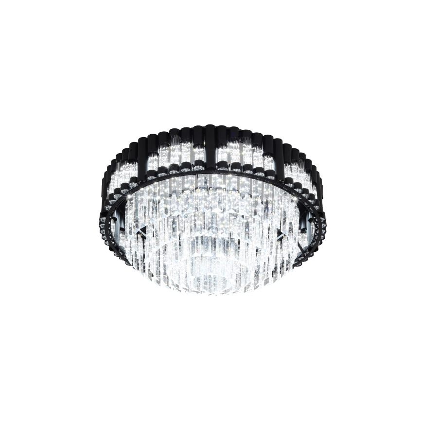 Brilagi - stmievateľné stropné LED svietidlo CROWN LED/41W/230V 3000-6000K, priemer 48 cm, čierne, s diaľkovým ovládaním