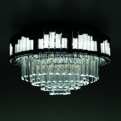 BRILAGI - stmievateľné stropné LED svietidlo CROWN LED/41W/230V 3000-6000K, priemer 48 cm, čierne, s diaľkovým ovládaním
