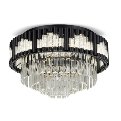BRILAGI - stmievateľné stropné LED svietidlo CROWN LED/41W/230V 3000-6000K, priemer 48 cm, čierne, s diaľkovým ovládaním