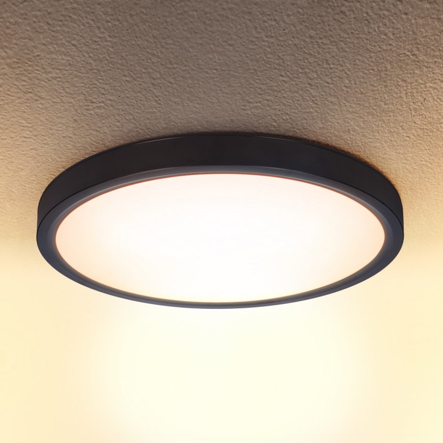Brilagi - LED Stmievateľné stropné svietidlo ESTELA LED/48W/230V 3000-6500K ø 40 cm čierna + diaľkové ovládanie
