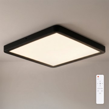Brilagi - LED stmievateľné stropné svietidlo ESTELA SQUARE LED/36W/230V 3000-6500K 31x31 cm čierna + diaľkové ovládanie