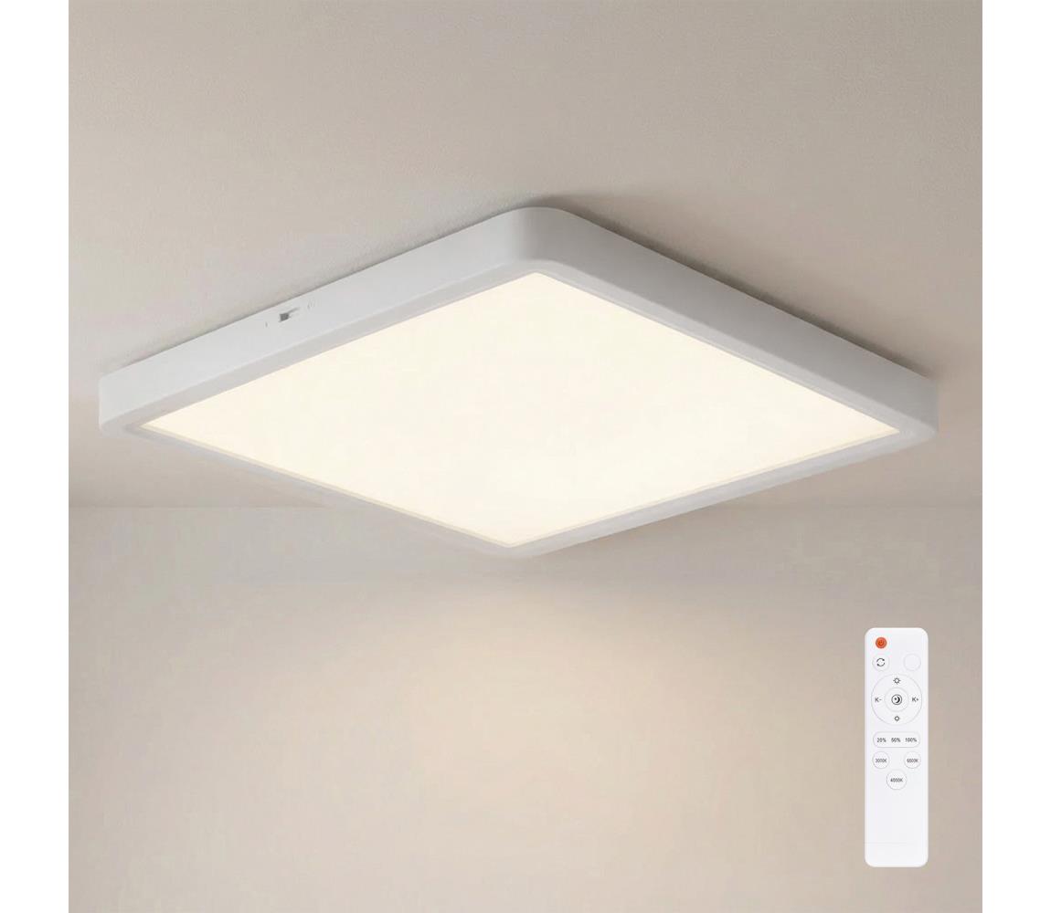 Brilagi - LED stmievateľné stropné svietidlo ESTELA SQUARE LED/36W/230V 31x31 cm biela + diaľkové ovládanie WO800-OEM52-WHT-REM