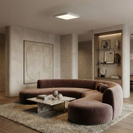 Brilagi - LED stmievateľné stropné svietidlo ESTELA SQUARE LED/36W/230V 3000-6500K 31x31 cm biela + diaľkové ovládanie