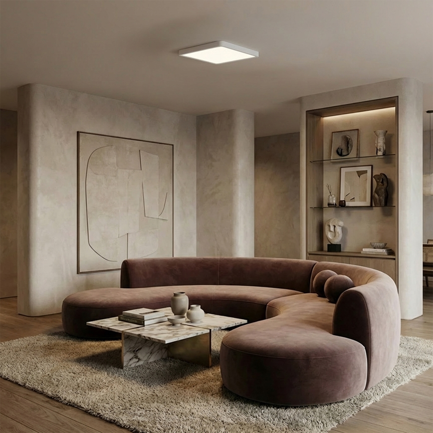 Brilagi - LED stmievateľné stropné svietidlo ESTELA SQUARE LED/36W/230V 3000-6500K 31x31 cm biela + diaľkové ovládanie