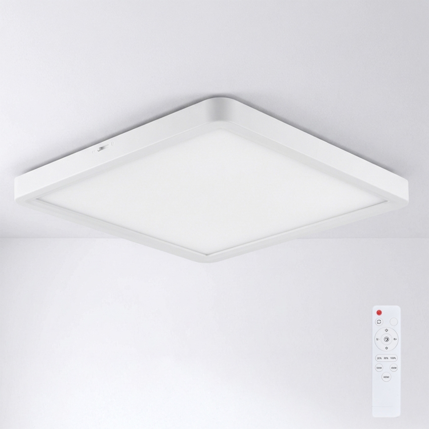 Brilagi - LED stmievateľné stropné svietidlo ESTELA SQUARE LED/36W/230V 3000-6500K 31x31 cm biela + diaľkové ovládanie