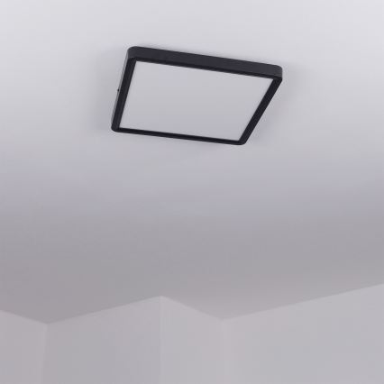 Brilagi - LED stmievateľné stropné svietidlo ESTELA SQUARE LED/36W/230V 3000-6500K 31x31 cm čierna + diaľkové ovládanie