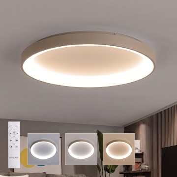 BRILAGI - LED Stmievateľné stropné svietidlo FALCON II LED/108W/230V 3000-6500K pr. 80 cm biela/béžová + diaľkové ovládanie