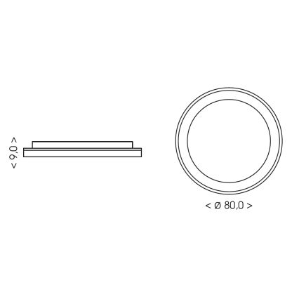 BRILAGI - LED Stmievateľné stropné svietidlo FALCON II LED/108W/230V 3000-6500K pr. 80 cm biela/béžová + diaľkové ovládanie
