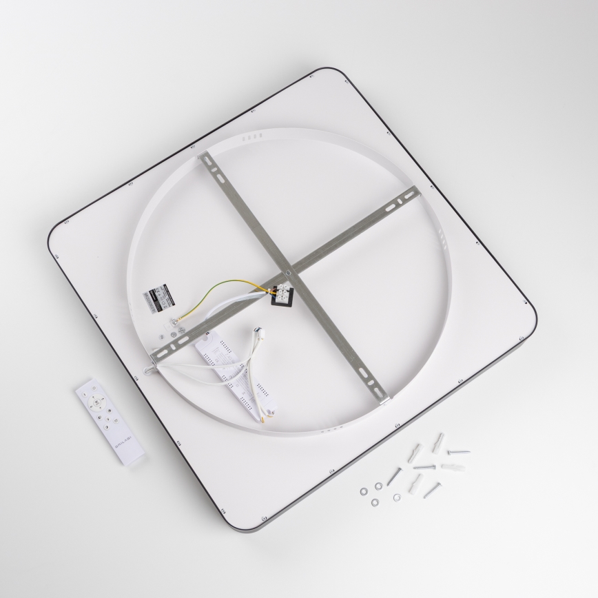 Brilagi - Stmievateľné LED stropné svietidlo FALCON II LED/125W/230V 3000-6500K 60x60 cm čierne + diaľkové ovládanie