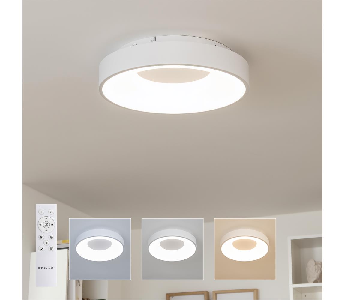 Brilagi - LED stmievateľné stropné svietidlo FALCON II LED/67W/230V pr. 40 cm biele + diaľkové ovládanie BRC2668-400/BI