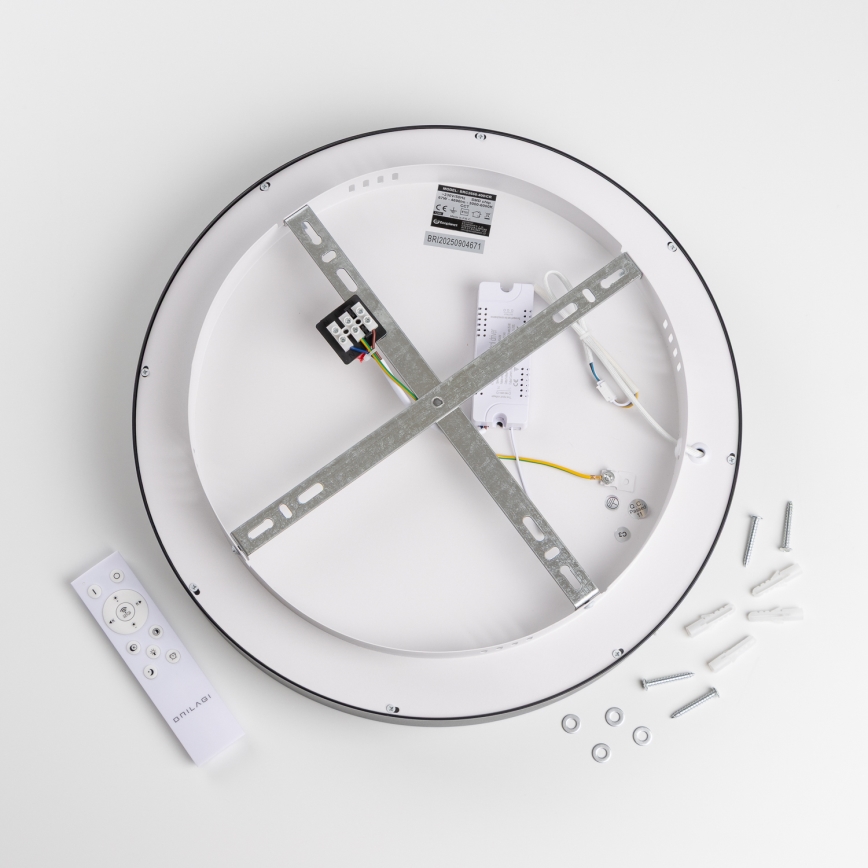 Brilagi - LED stmievateľné stropné svietidlo FALCON II LED/67W/230V 3000-6500K pr. 40 cm čierna + diaľkové ovládanie