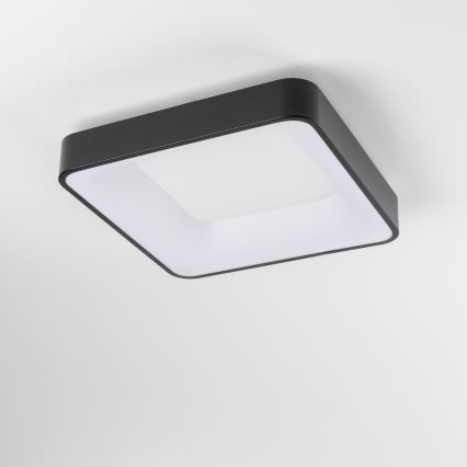 Brilagi - Stmievateľné LED stropné svietidlo FALCON II LED/80W/230V 3000-6500K 40x40 cm čierne + diaľkové ovládanie