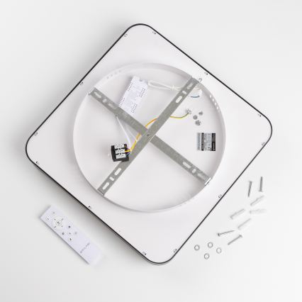 Brilagi - stmievateľné LED stropné svietidlo FALCON II LED/80W/230V 3000-6500K 40x40 cm čierne + diaľkové ovládanie