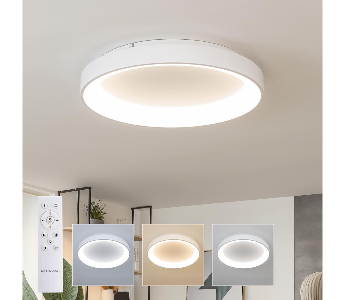 Brilagi - LED stmievateľné stropné svietidlo FALCON II LED/99W/230V pr. 60 cm biele + DO BRC2668-600/BI