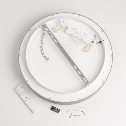 Brilagi - Stmievateľné LED stropné svietidlo FALCON LED/80W/230V 3000-6500K priemer 60 cm šedá + diaľkové ovládanie